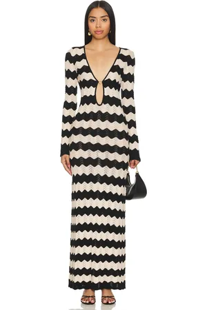 Capittana Ella Stripes Knitted Maxi Dress in
