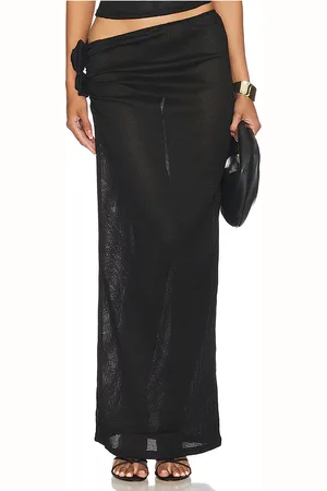 Lioness Soul Mate Maxi Skirt in Onyx in