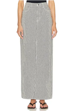 GRLFRND Amara Maxi Pencil Skirt With Back Slit in
