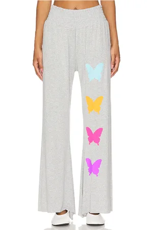 LAUREN MOSHI Shana Wide Leg Pant W/ Smocking Butterfly Eye in