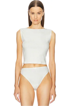 Helsa Pointelle Muscle Tank in