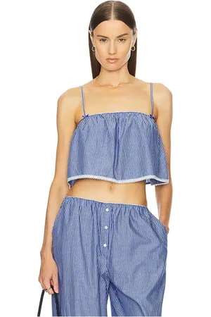 Helsa Pinstripe Poplin Camisole in