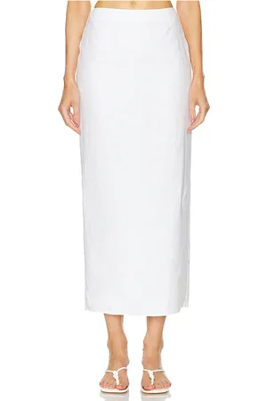 Helsa Linen Maxi Skirt in