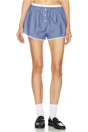Helsa Pinstripe Poplin House Short in
