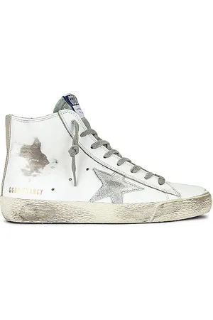 Golden Goose Francy Sneaker in White Silver & Milk