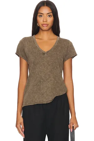 Bobi Short Sleeve Tee in Hazelnut in