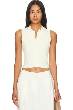 Lovers And Friends Esti Sleeveless Polo Vest Top in