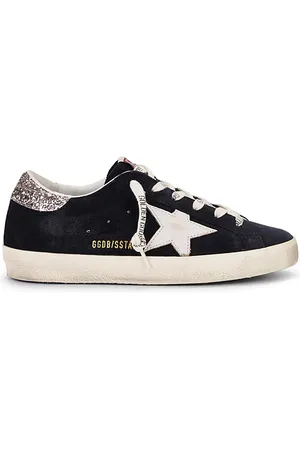 Golden Goose Super Star Sneaker in Blue White & Silver