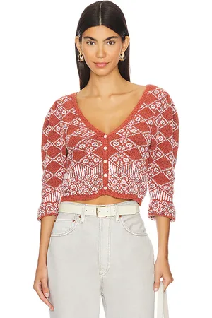 Free People Geo Floral Cardi in