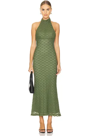 Bardot Ola Lace Midi Dress in
