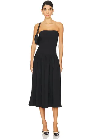 WeWoreWhat Strapless Corset Midi Dress in