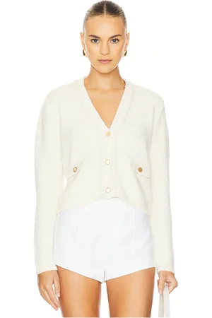 Frame Double Pocket Cropped Cardi in