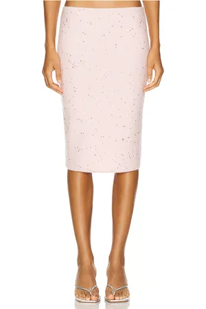 DANIELLE GUIZIO Miki Sequin Knit Skirt in