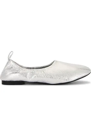 SIMON MILLER Crinkle Metallic Riad Flat in