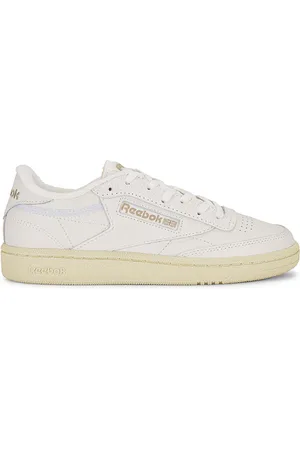 Reebok Club C 85 Sneaker in Chalk Weathered White & Moon