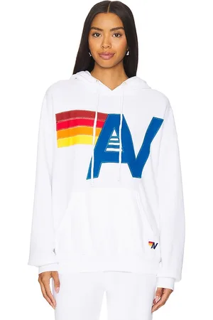 AVIATOR NATION Logo Stitch Pullover Hoodie in