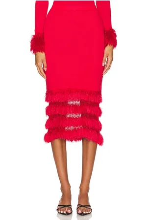 ANDREEVA Knit Skirt With Handmade Details in