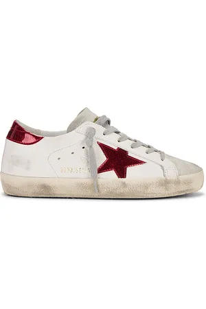 Golden Goose Super Star Sneaker in White Red & Ice