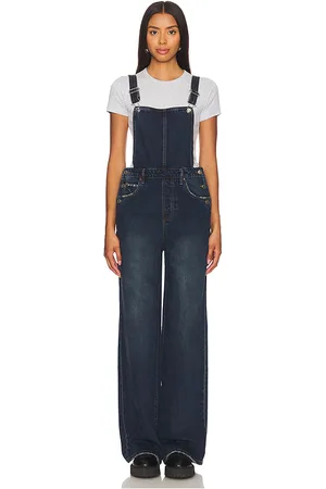 GRLFRND Sadie Wide Leg Overalls in