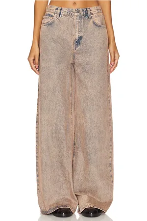 GRLFRND Luna Mid Rise Baggy Wide Leg in