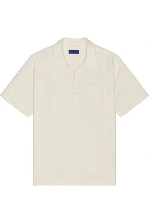 Saturdays NYC Bruce Double Layer Crinkle Short Sleeve Shirt in