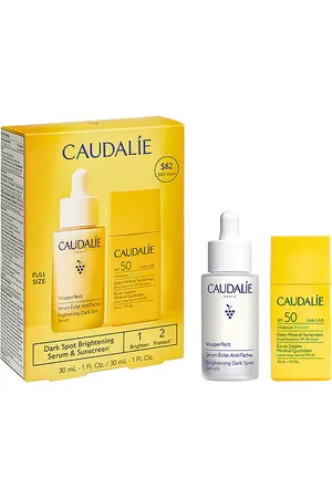 Caudalie Vinoperfect Dark Spot Brightening Serum & Sunscreen SPF 50 Set in /A