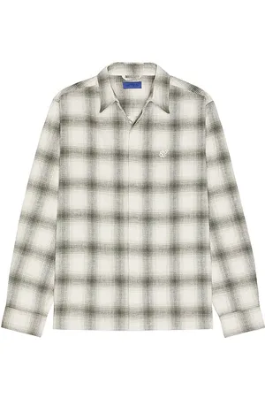 Saturdays NYC Mickey Cotton Linen Long Sleeve Shirt in