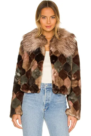 Unreal Fur Casablanca Faux Fur Jacket in