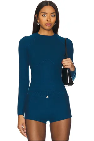 FLEUR DU MAL Knit Underbust Long Sleeve Top in