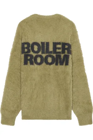 BOILER ROOM Shaggy Knit Crewneck Sweater in