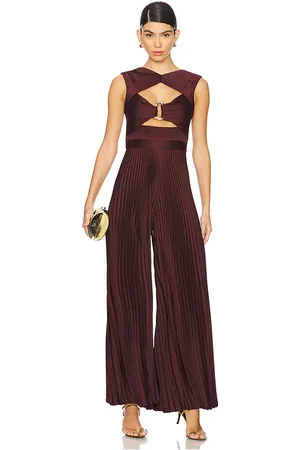 AMUR Rosalynn Pleated Jumpsuit in