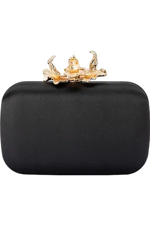 Olga Berg Adele Orchid Lock Clutch in