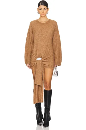 GIUSEPPE DI MORABITO Belted Sweater Dress in