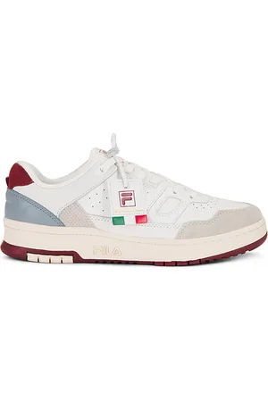 Fila Rissmo Low Lux Sneakers in White Ecru & Syrah