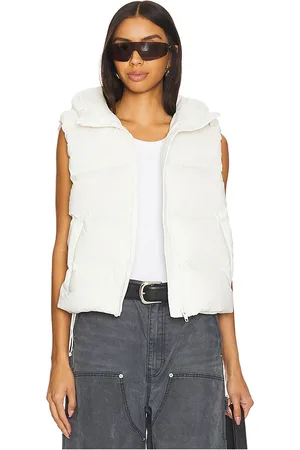 Alexander Wang Jacquard Channel Cropped Puffer Vest in