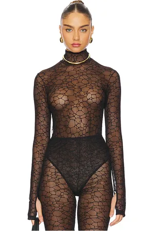 Kiki de Montparnasse Crystalline Turtleneck Bodysuit in