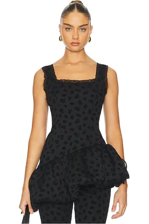 For Love & Lemons Claira Asymmetric Top in
