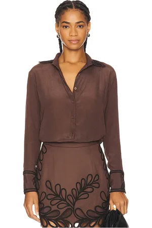 Karina Grimaldi Morena Embroidered Blouse in