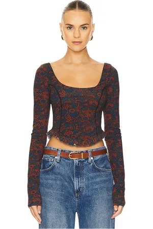 Free People Melanie Long Sleeve Top in