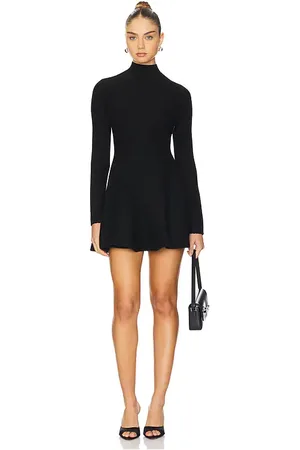 FLEUR DU MAL Knit Long Sleeve Corset Dress in