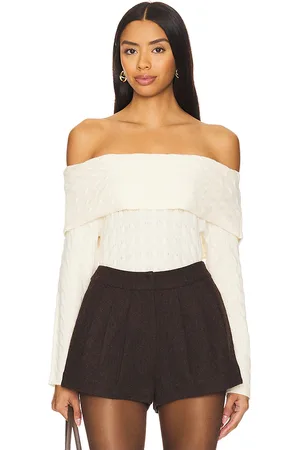 Central Park West Constance Cable Off Shoulder in