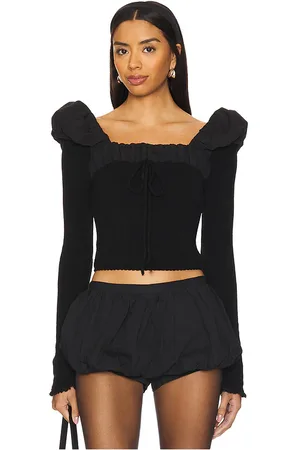 For Love & Lemons Aliyah Pointelle Top in