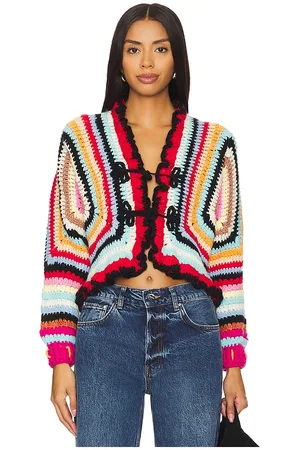 Tach Coral Crochet Cardi in
