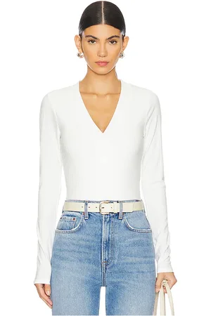 GOOD AMERICAN Ribbed Henley in