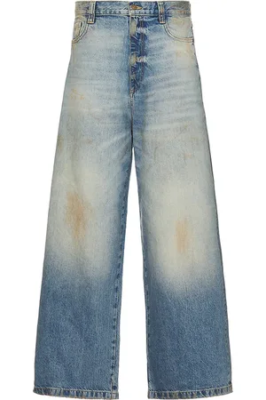 BOILER ROOM Printed 5 Pocket Jeans in