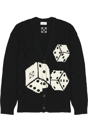 OFF-WHITE Crystal Dices Knit Cardigan in