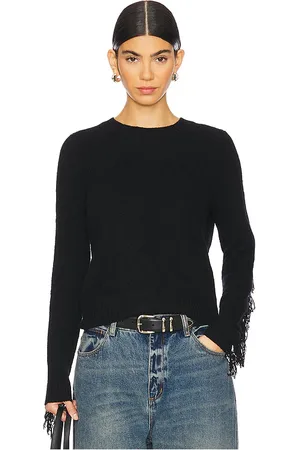 AUTUMN CASHMERE Fringed Crew in