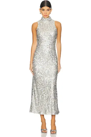 SIMON MILLER Sculpty Sleeveless Sequin Dress in