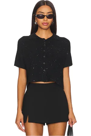 LnA Delfina Sparkle Sweater Top in