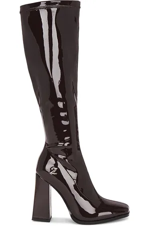 Zemeta Glossy Choco Long Boots in